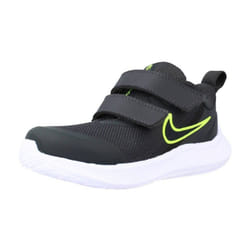Basket Fille - Nike 111264 Noir - Semelle Gomme - Lacets