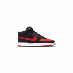 Chaussures Nike Court Vision Mid pour Homme DM8682-001 Noir - Synthétique - Lacets - Plat