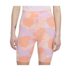 Short cycliste femme - Nike - Orange/Mauve Camouflage - Taille élastique - Tissu stretch