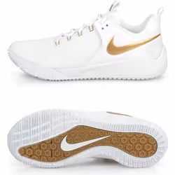 Chaussures de volleyball Nike Air Zoom Hyperace 2 - blanc/or métallisé