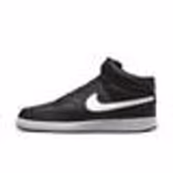 Chaussure - Nike - Court Vision Mid Next Nature - Noir - Lacets - Plat