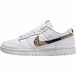Basket Nike DUNK LO SE LEOPARD - Blanc - Textile - Lacets