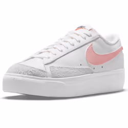 Sneakers femme - NIKE - Blazer Pla - Blanc - Lacets - Plat