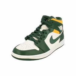 Basket-ball - Nike - Air Jordan 1 Mid - Vert - Enfant - Garçon - Respirant