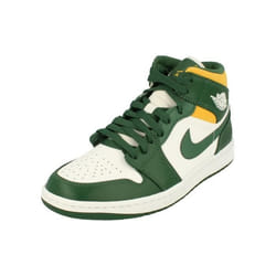 Basket-ball - Nike - Air Jordan 1 Mid - Vert - Enfant - Garçon - Respirant