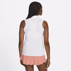 Polo de golf sans manches Nike Dri-FIT Victory pour Femme - Blanc