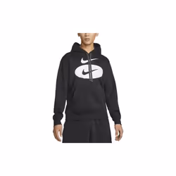 Sweat à Capuche - NIKE - Swoosh League - Noir - Manches Longues - Col Capuche