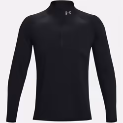 Top sportif à manches longues demi-zip Under Armour Qualifier Run 2.0 pour hommes - Noir - Multisport