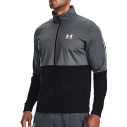 Veste de survêtement Homme Gris Under Armour Pique Track - Fitness - Manches longues - Maille texturée
