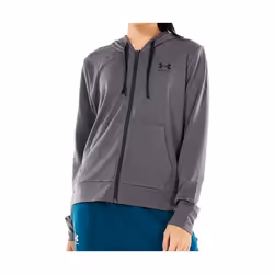 Sweatshirt à capuche molletonné à fermeture zippée femme Under Armour Rival