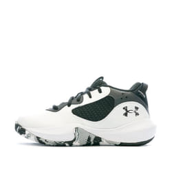 Chaussures de basketball Blanc/Noir/Gris Garçon Under Armour  Lockdown 6