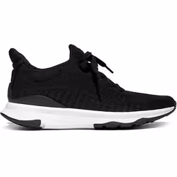 Chaussure de running FitFlop Vitamina FFX Knit Sports noire - Drop 7mm - pour fitness occasionnel
