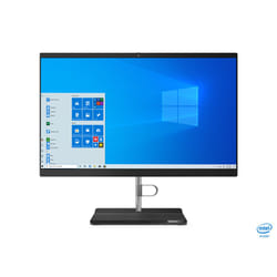 Lenovo V50a Intel® Core™ i5 i5-10400T 60,5 cm (23.8") 1920 x 1080 pixels 8 Go DDR4-SDRAM 1 To HDD PC All-in-One Windows 10 Pro Wi-Fi 5 (802.11ac) Noir, Argent