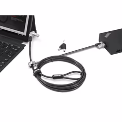 Lenovo 4XE1B81918, 1,8 m, Kensington, Clé, Acier au carbone, Plastique, Noir