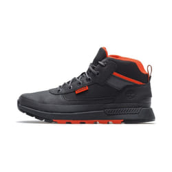 Baskets Junior Timberland Field Trekker Mid en cuir synthétique noir rouge - Confortable et adhérente