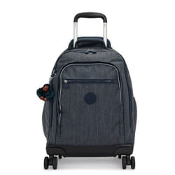 kipling Sac à dos de chariot bleu foncé pour fille et garçon - Back To School New Zea Wheeled Backpack Marine Navy 164335