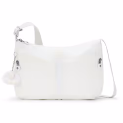 kipling Sac à épaule bandoulière blanc pour femme - Basic Eyes Wide Open Izellah Medium Shoulderbag Pure Alabaster 253590