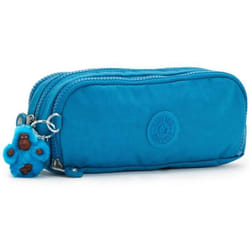 Trousse Kipling GITROY 23 CM - 3 Compartiments N Aquatic Blue - Enfant - Mixte - Blanc