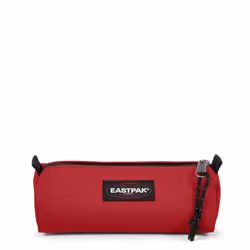 Eastpak Benchmark Single Scarlet Red, Trousse à crayons, Nylon, Rouge, Monochromatique, Scarlet Red, Fermeture éclair
