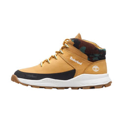 Baskets Timberland pour Garçon Brooklyn Euro Sprint A2GUU231 - Marron - Cuir - Lacets