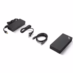 Lenovo 40B20135UK station d'accueil Avec fil USB 3.2 Gen 1 (3.1 Gen 1) Type-A + Type-C Noir