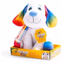 Peluche à colorier CRAYOLA - Colour Me Plush - Chiot - Lavable - Cadeau Enfants