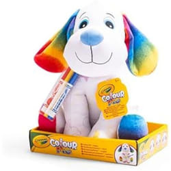 Peluche à colorier CRAYOLA - Colour Me Plush - Chiot - Lavable - Cadeau Enfants