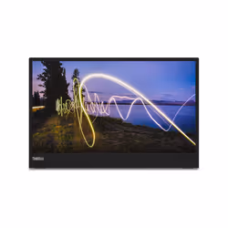 Lenovo ThinkVision M15, 39,6 cm (15.6"), 1920 x 1080 pixels, Full HD, LED, 14 ms, Noir