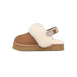 Sandale pour enfant UGG K-FUNKETTE - Daim et peau de mouton - Noir