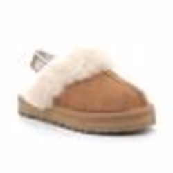 Sandale pour enfant UGG K-FUNKETTE - Daim et peau de mouton - Noir