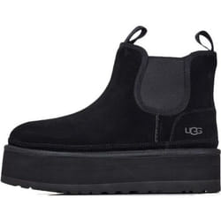 Bottes UGG NEUMEL PLATEFORM CHELSEA - Noir - Tige en daim - Gore élastique - Femme