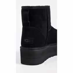 Bottes Classic Mini Platform Cuir Noir