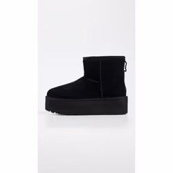 Bottes Classic Mini Platform Cuir Noir - Vue supplémentaire 4