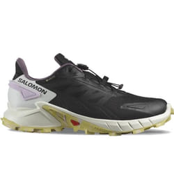 Chaussures de trail running pour Femme - SALOMON Supercross 4 Gore-Tex W - Noir - Lacets