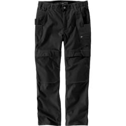 Carhartt Steel Rugged Flex Relaxed Fit Ripstop Double Front Utility Multi Pocket Work Pantalon, noir, taille 32 38 pour Hommes
