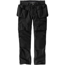 Carhartt Relaxed Straight Steel Rugged Flex Ripstop Double-Front Cargo Pantalon, noir, taille 30 32 pour Hommes