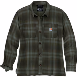Carhartt Midweight Flannel Chemise pour dames, vert, taille XL pour Femmes