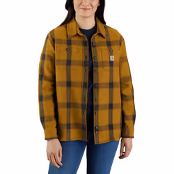Carhartt Heavyweight Twill Chemise pour dames, brun, taille XL pour Femmes