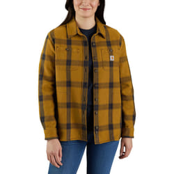 Carhartt Heavyweight Twill Chemise pour dames, brun, taille XL pour Femmes