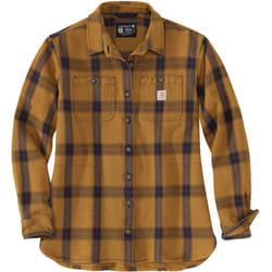 Carhartt Heavyweight Twill Chemise pour dames, brun, taille L pour Femmes
