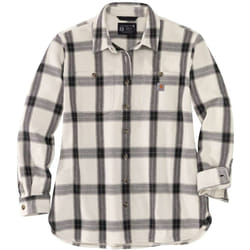 Carhartt Heavyweight Twill Chemise pour dames, noir-blanc, taille S pour Femmes