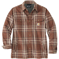 Carhartt Flannel Sherpa Lined Chemise, brun, taille 2XL pour Hommes