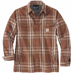 Carhartt Flannel Sherpa Lined Chemise, brun, taille 2XL pour Hommes