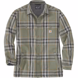 Carhartt Flannel Sherpa Lined Chemise, vert, taille 2XL pour Hommes