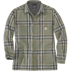 Carhartt Flannel Sherpa Lined Chemise, vert, taille 2XL pour Hommes