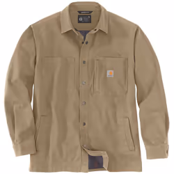 Carhartt Fleece Lined Snap Front Chemise, vert-brun, taille M pour Hommes