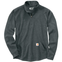 Carhartt Half Zip Thermal Chemise Longsleeve, gris, taille L pour Hommes