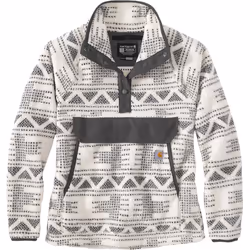 Carhartt Relaxed Fit Fleece Pull dames, noir-blanc, taille S pour Femmes
