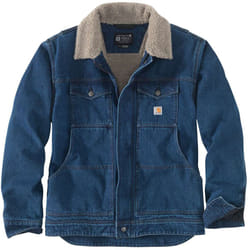 Carhartt Relaxed Denim Sherpa Lined Veste, bleu, taille M pour Hommes