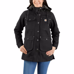 Carhartt Loose Fit Weathered Duck Manteau pour dames, noir, taille XL pour Femmes